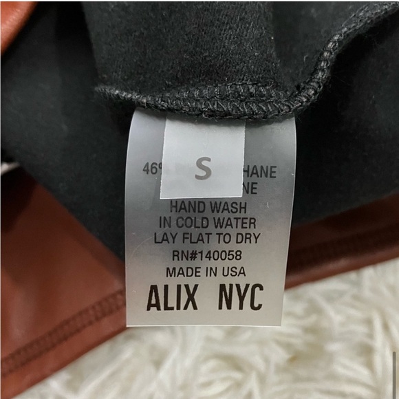 Alix NYC Carlisle Faux Leather Split Hem Pant - Picture 10 of 11